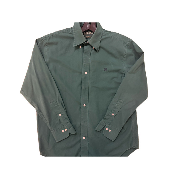 Lauren Ralph Lauren Shirt Mens 15.5 32/33 Green Classic Fit Non Iron Button Down - Picture 1 of 8